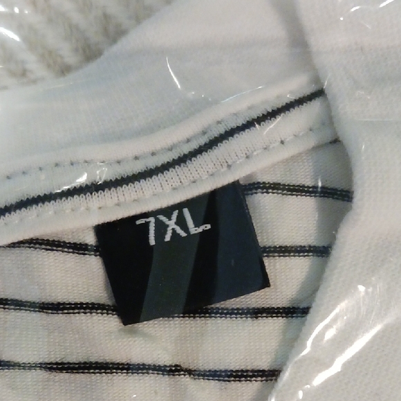 Good Counsel Striped Henley Shirt Size 7XL - Picture 3 of 9